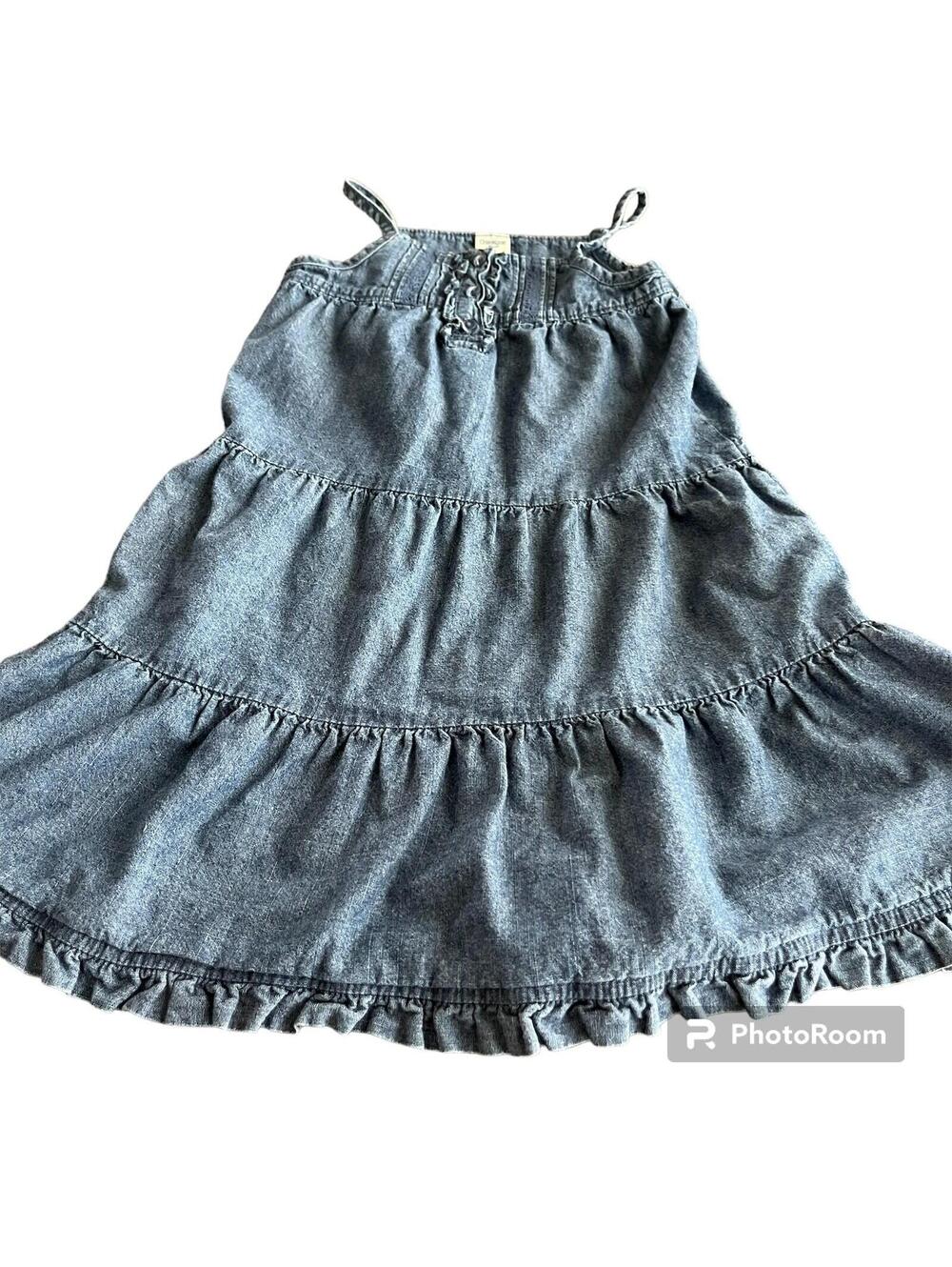 Osh Kosh  Tiered Denim Dress Size 4T
